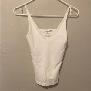 Free People Intimately White Fitted Camisole Top M/L